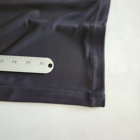 Talbots Black Faux Wrap Dress Womens Medium Cinched Side Long Sleeves Pullover - Picture 9 of 10